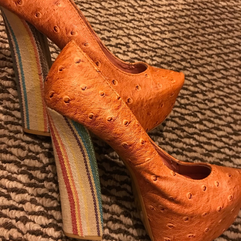 Funky platform heels